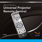Universal Projector Remote Control User's Guide