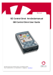 SE Control Omni Anv&auml;ndarmanual GB Control Omni User Guide