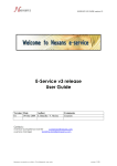 E-Service v3 release User Guide