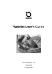WebNet User's Guide