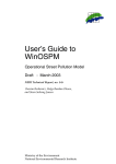 User's Guide to WinOSPM