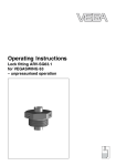 Operating Instructions - Lock fitting ARV-SG63.1 for