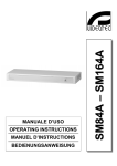 MANUALE D'USO OPERATING INSTRUCTIONS