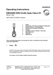 Operating Instructions ERHARD ERU Knife Gate Valve K1