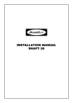 INSTALLATION MANUAL SHAFT-30