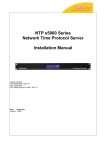 TimeTools tServe 5000 Installation Manual