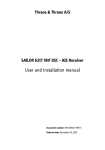 User and installation manual