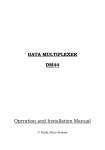 DATA MULTIPLEXER DM44 Operation and Installation Manual