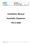 Installation Manual Peristaltic Dispenser PD12 OEM