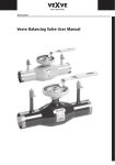 Vexve Balancing Valve User Manual