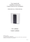 User manual and installation instruction Control Panel for