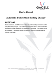 User's Manual Automatic Switch-Mode Battery Charger