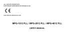 MPG-1012 PLL/MPG-2012 PLL/MPG