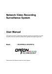 Network Video Recording Surveillance System User Manual