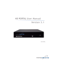 HD PORTAL User Manual Version 3.1