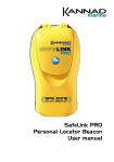 SafeLink PRO Personal Locator Beacon User manual