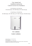 User manual and installation instruction Control Unit for