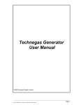 Technegas Generator User Manual
