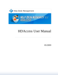 HDAccess User Manual - HDAccess: Web
