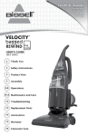 Bissell Velocity Bagged Rewind Vacuum 38632 Owner's Manual