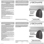 Bionaire BCH4130 Owner's Manual