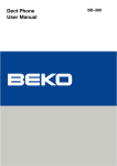 Beko BD-300 User's Manual