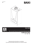 Baxi EcoBlue Plus Combi Owner's Manual