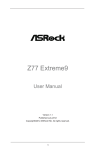 ASRock Z77 Extreme9 Owner's Manual