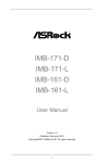 ASRock IMB-161-D Owner's Manual