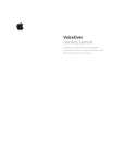 Apple VoiceOver Quick Start Manual