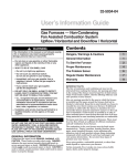 American Standard Gas Furnaces User's Manual