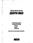 Alesis SR-16 Quick Start Manual