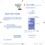 Alcatel OneTouch POP C5 Quick Start Manual