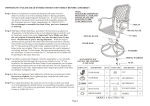 Agio Alumicast Swivel Chair Assembly Instruction