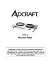 Admiral Craft WP-2 Owner's Manual