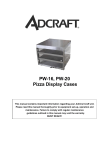 Admiral Craft PW-16 Owner's Manual