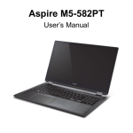 Acer Aspire M5-582PT Owner's Manual