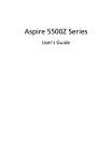 Acer Aspire 5500Z Owner's Manual