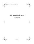 Acer Aspire 1700 Owner's Manual