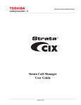 Strata Call Manager User Guide
