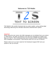 T2S Mobile User Guide