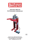 Operators Manual P5 Pneumatic Underpinner