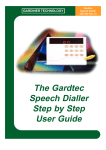 The Gardtec Speech Dialler Step by Step User Guide