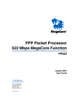 PPP Packet Processor 622 Mbps Megacore Function (PP622)