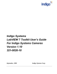 Indigo Systems LabVIEW 7 Toolkit User's Guide For