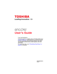 Toshiba Encore Manual