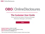 The Customer User Guide