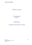 WordPress User Guide 13th December 2011