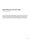 ResearchResearch.com User Guide