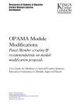 OPAMA Module Modification User Guide Panel Member